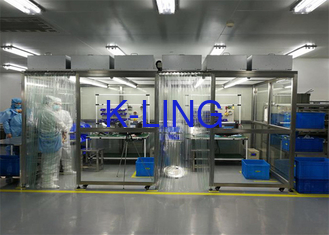 アルミ合金フレーム 軟壁 産業用 クリーンルーム 20-25Cの温度でのクリーンルーム
