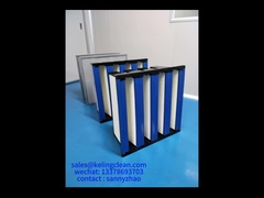 工業環境におけるクリーンルームフィルタリングと性能のためのプラスチックフレームVバンクフィルター