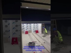 エネルギー効率性 貨物 エアシャワー 部屋 急速なローリングドア 3 サイド 吹く道