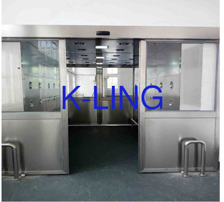 産業用クリーンルームで制御された汚染のために,SUS304 T 1.0mm材料で作られた不酸化鋼の空気シャワートンネル