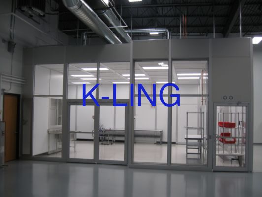 Suspending Ceiling Clean Booth with Fan Filter Unit and Anti-Static PVC Floor