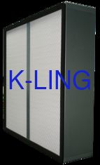 Hot Melt Glue Mini-Pleats Glass Fibre Media HEPA Air Filter for Pharmaceutical Industry