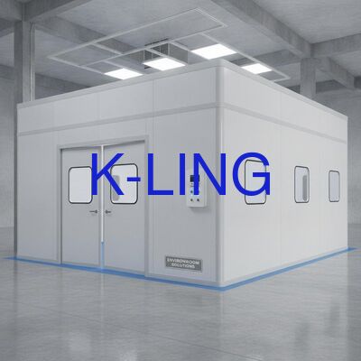 PVC 床材 ハードウォール クリーンルーム 再配置可能 再構成可能 制御環境向けのモジュラー クリーンルーム ソリューション