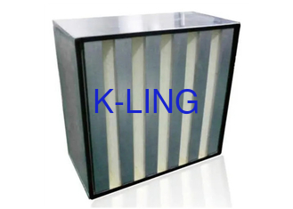冷暖房システムの大きい塵容量のH13 V銀行フィルター