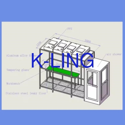製薬製造のためのオリジナルのソフトウォールクリーンルーム ホワイト