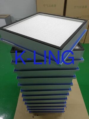Mini-Pleated HEPA Air Filter with 1175x575x69mm Size, Less Than 200 Pa Initial Resistance and ULPA U15/U17 Standards for Cleanroom Terminal Filtration