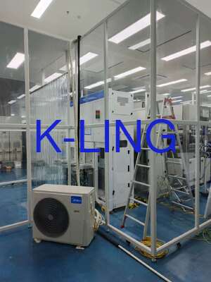 HEPAフィルター（99.99%@0.3um）付き、粉体塗装スチールモジュール式クリーンルーム、迅速な組み立てと分解が可能なソフトウォールクリーンルーム