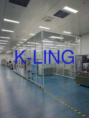 ISO 8 ソフトウォール クリーンルーム 0.45m/s 空気の速度とH14 HEPAフィルタリングによる汚染制御