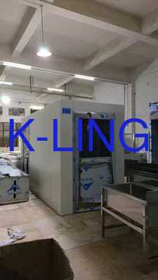 大型エントランス用、高風速エアフロー付き、カスタマイズ可能なサイズのステンレス製クリーンルームエアシャワートンネル