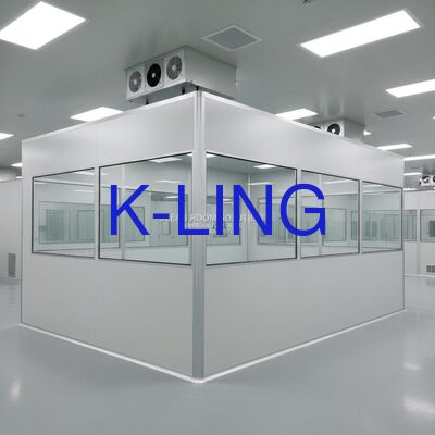 Modular Cleanroom with HEPA Filter 99.99% at 0.3UM and ISO5/6/7/8 Purification Rank Featuring Integrated LED Lighting