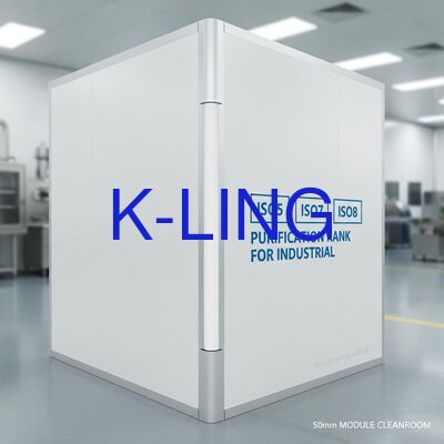 50mmサンドイッチパネルモジュラークリーンルーム ISO5 ISO6 ISO7 ISO8 精製 工業用