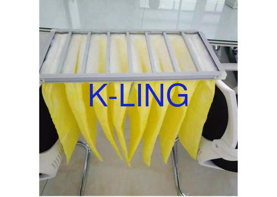 80%の湿度 アルミ合金フレームと合成繊維のポケットエアフィルター