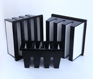 ABSプラスチック フレーム14sqm区域のMERV16 V銀行細胞HEPAのメディア フィルタ