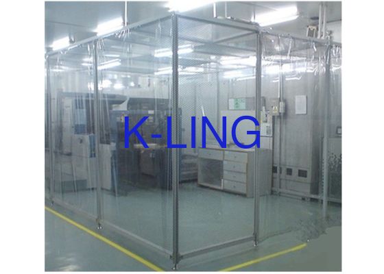 モジュラーSoftwallのクリーン ルームの反静電気のプラスチック カーテン・ウォール