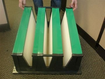 洗濯できる MERV 16 エアコン HVAC システムのためのプラスチック フレーム V 銀行エア フィルター